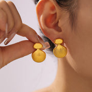 Tarnish Free  - Shell Earrings