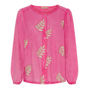 Marta - Shirt - Embroidery Fuxia