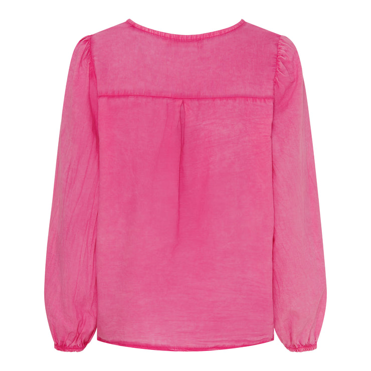 Marta - Shirt - Embroidery Fuxia