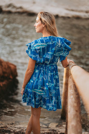 Isla Bonita - Short Dress - Blue Fish