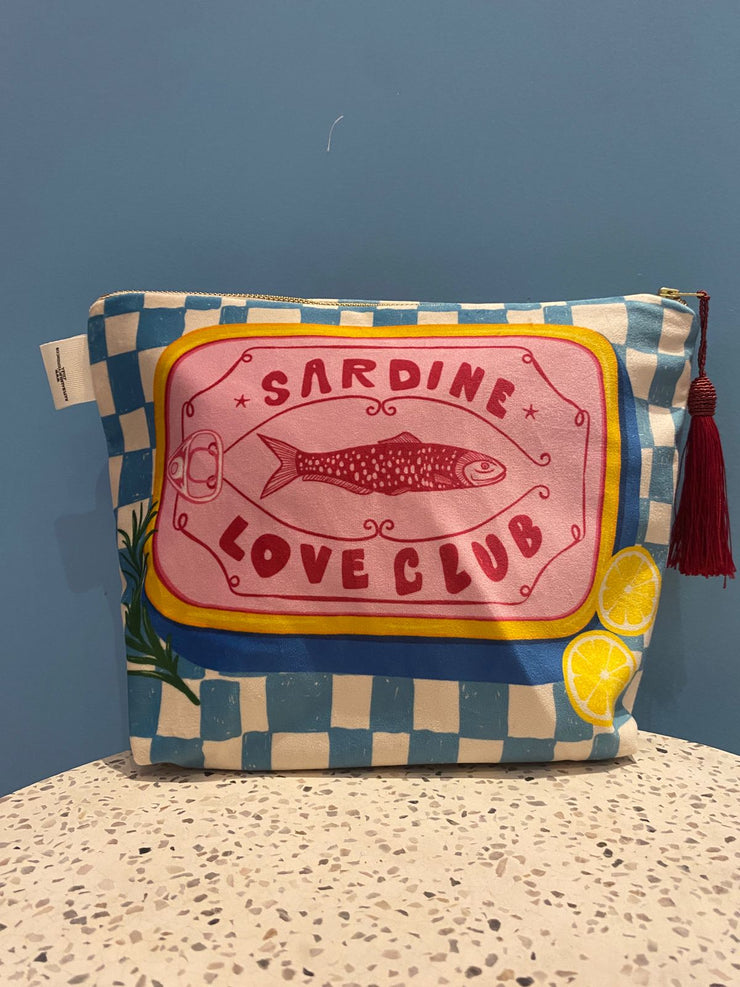 Sardine Love Club - Velvet Makeup Bag