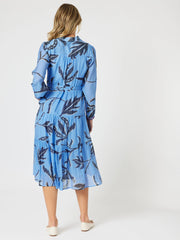 Gordon Smith - Peninsula Floral Button Dress - Blue