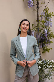 Marta - Linen Jacket - Military