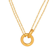 Tarnish Free  - Chain with Double Circles