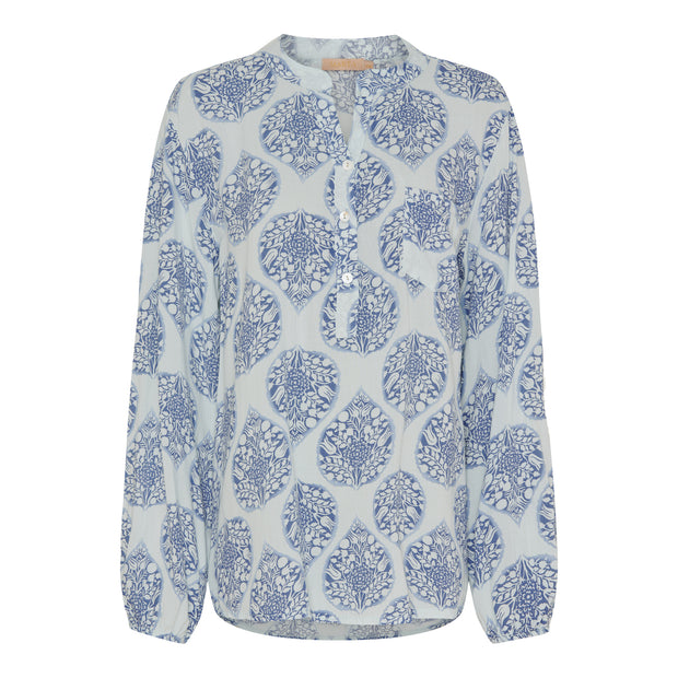 Marta - Shirt - Celeste Heart Blue