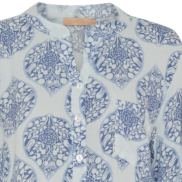 Marta - Shirt - Celeste Heart Blue