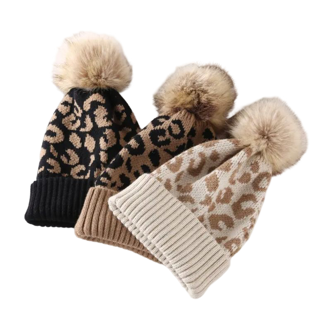 Leopard Beanies - Multi Colour Options