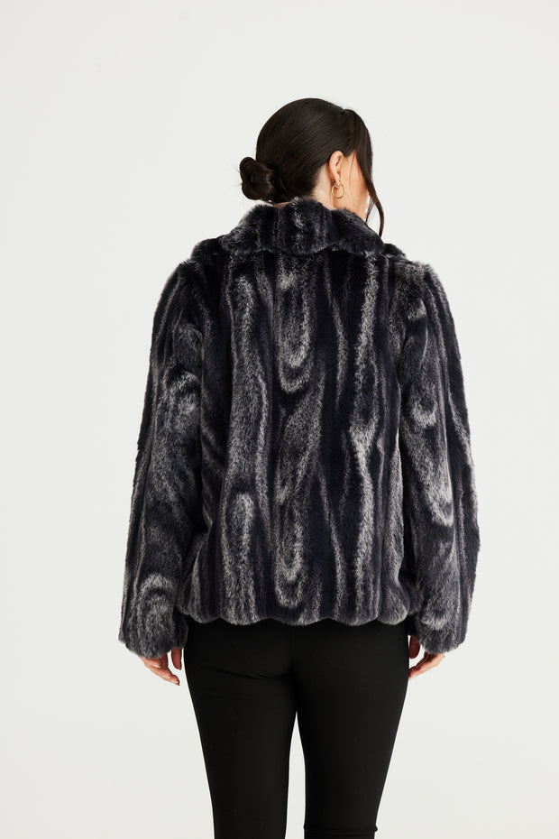 Brave & True - Steinway Jacket - Linear Charcoal - Elizabeth Summer