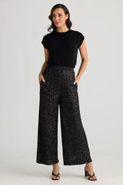 Brave & True - Razzle Pant - Black Sequin