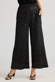 Brave & True - Razzle Pant - Black Sequin
