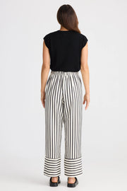 Brave & True - Portia Pant - Black Stripe