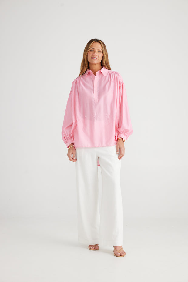 Brave & True - Astra Shirt - Pink - Elizabeth Summer