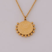 Tarnish Free Necklace - Sun and Moon - Elizabeth Summer