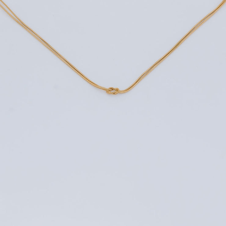 Tarnish Free Necklace - Knot - Elizabeth Summer