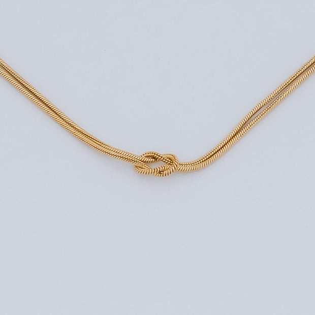 Tarnish Free Necklace - Knot - Elizabeth Summer