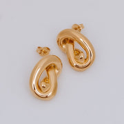 Tarnish Free Earrings - Knot with heart - Elizabeth Summer