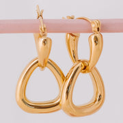 Tarnish Free Earrings  - Double Triangle - Elizabeth Summer