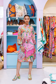 Elizabeth Summer - Martina Dress - Pink Paisley