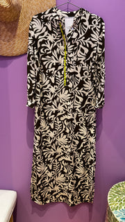 Meg Dress - Green & White - Elizabeth Summer