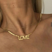 Tarnish Free  - LOVE Necklace - Elizabeth Summer