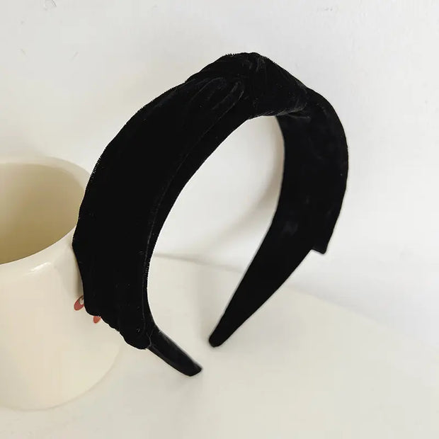 Alice Band - Black Velvet Bow - Elizabeth Summer