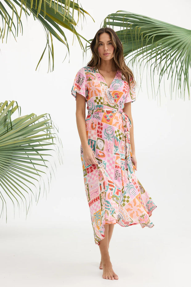 Holiday Australia - Wrap Dress - Sardinia Summer