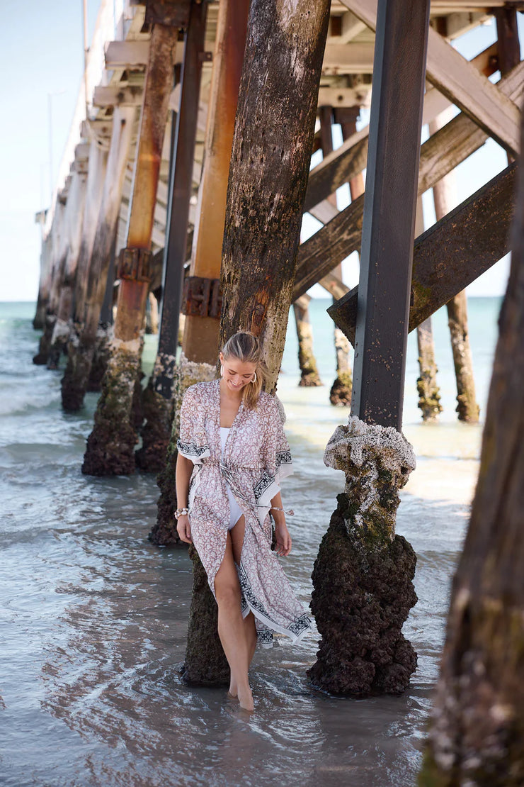 Holiday Australia - Asta Long Kaftan - Taupe Inca