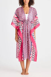 Holiday Australia - Asta Long Kaftan - Pink Floral