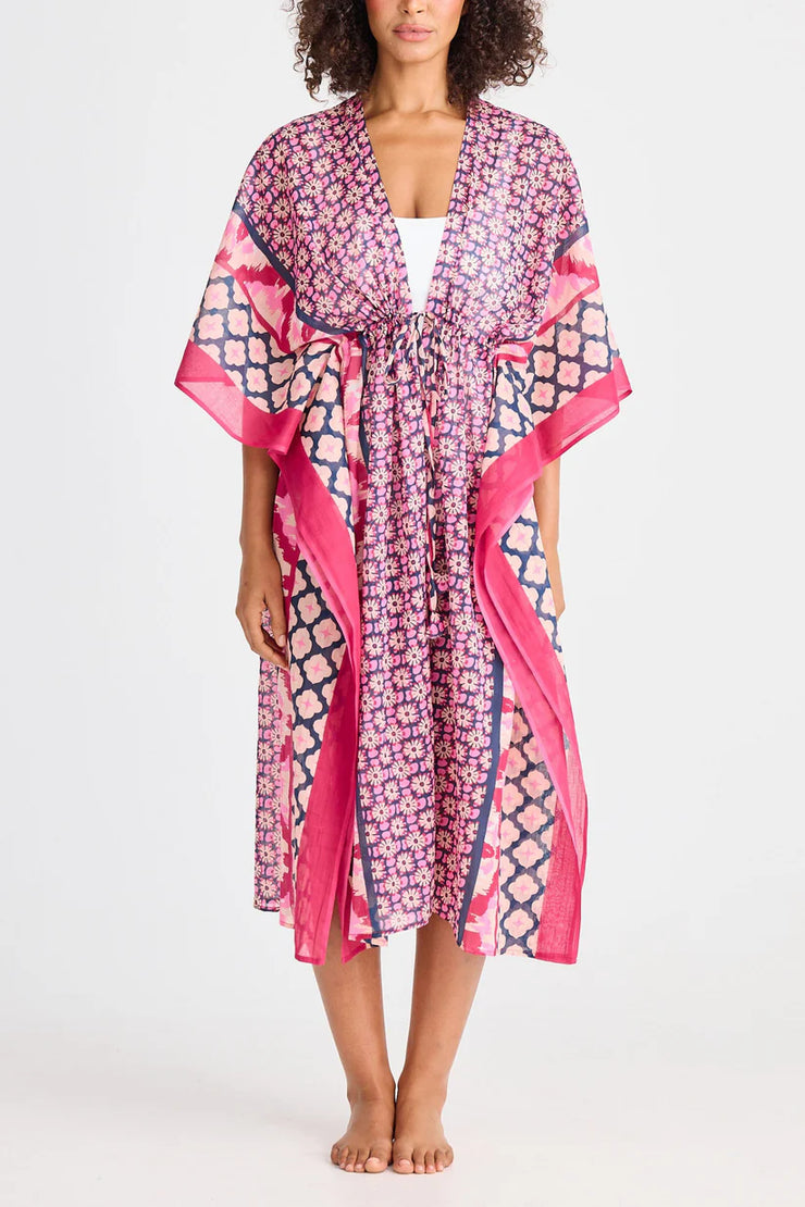 Holiday Australia - Asta Long Kaftan - Pink Floral