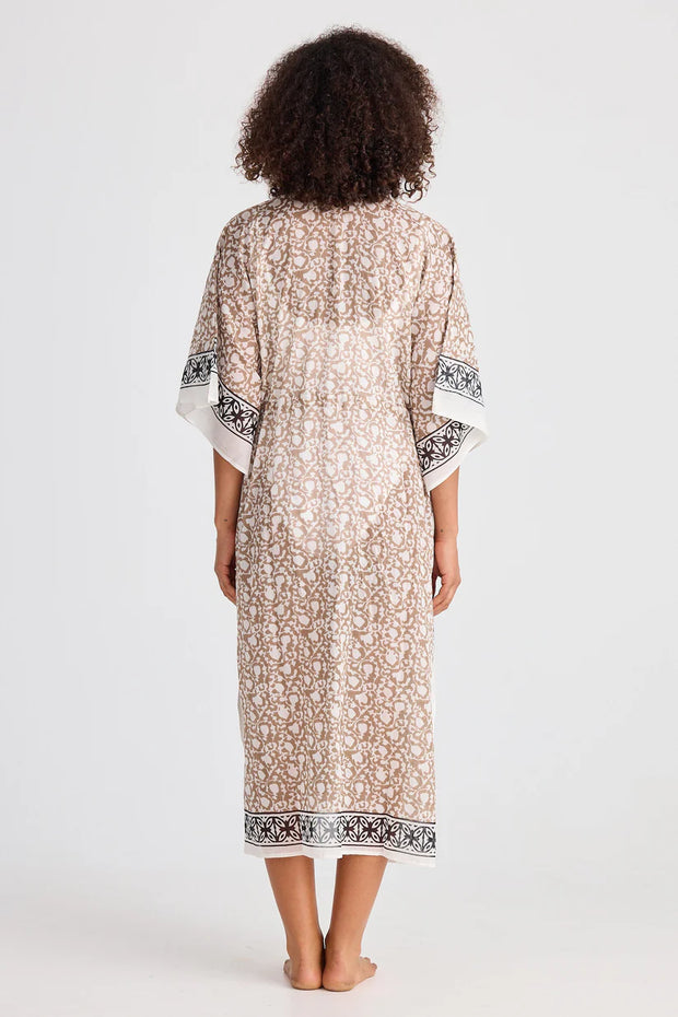 Holiday Australia - Asta Long Kaftan - Taupe Inca