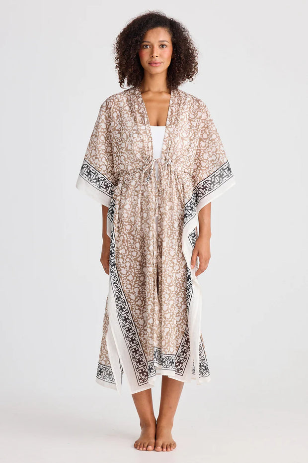Holiday Australia - Asta Long Kaftan - Taupe Inca