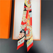 Twilly - Thin Head scarf - Owl Multi Colour Options - Elizabeth Summer