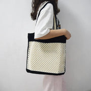 Cotton Net Bag - Black and White - Elizabeth Summer