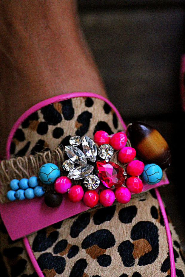 Elina Linardaki - Aline Leopard Hot Pink - Elizabeth Summer