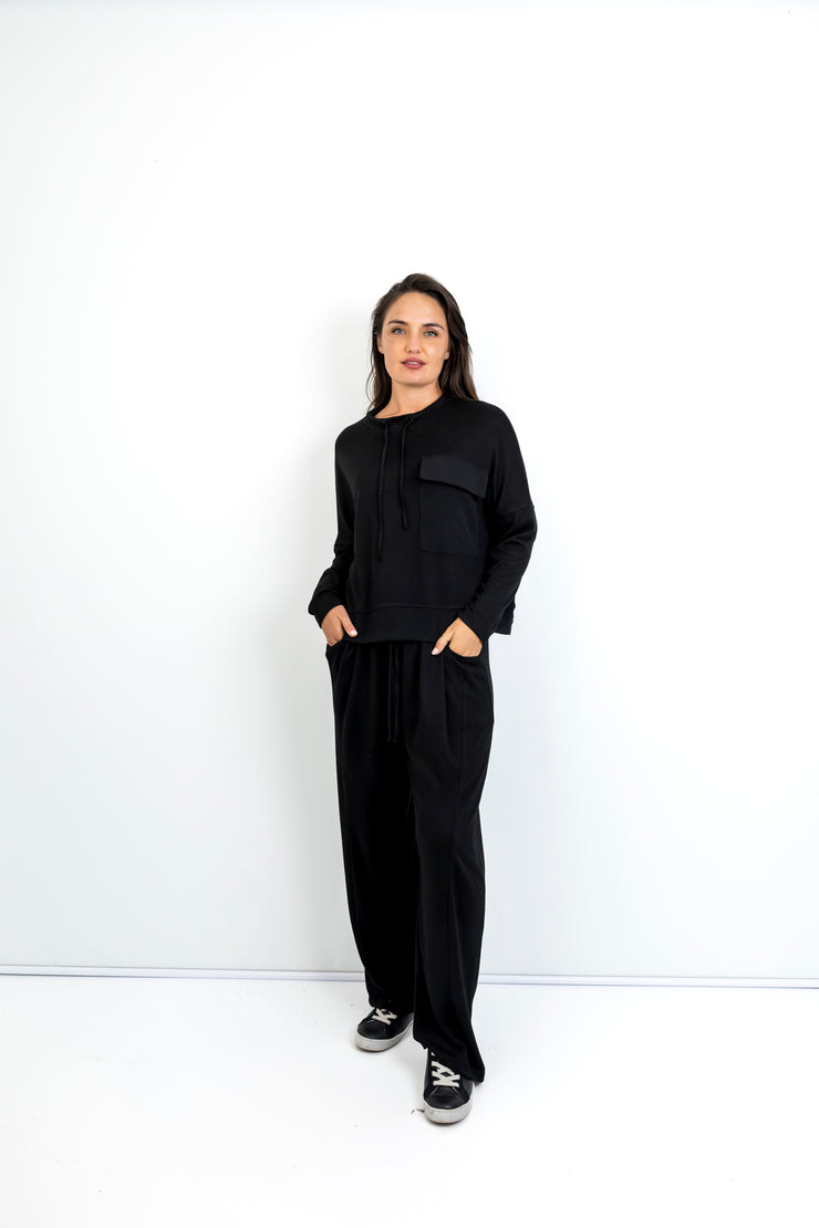 SLICK Denia Styled Track Pant - Black