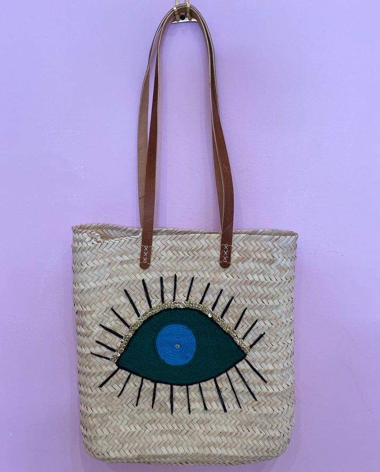 Moroccan Collection -  Woven Basket - Eye See You - Elizabeth Summer