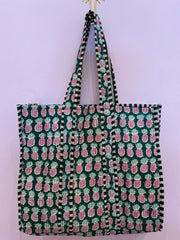 Bag - Green Pineapples - Elizabeth Summer