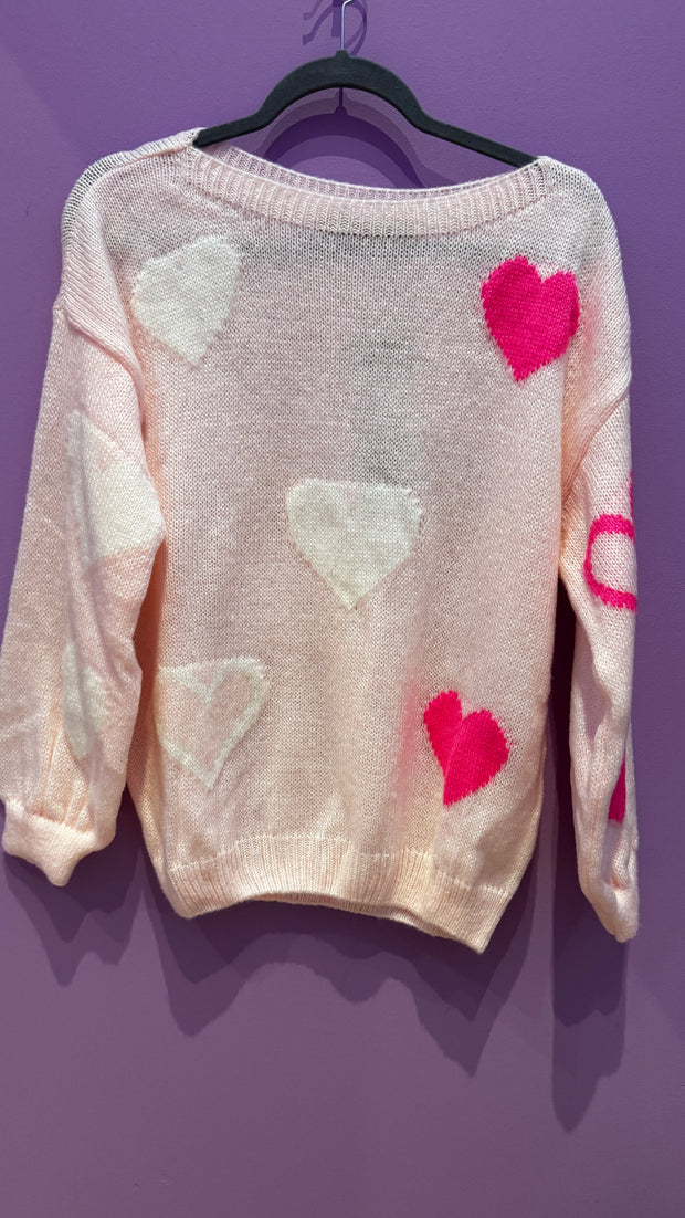 Marta - Heart Knit - Rosa