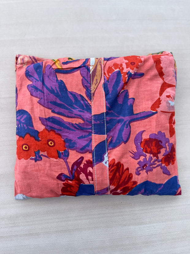 Pyjamas  - Indian Cotton Long Set - Pink and purple - Elizabeth Summer