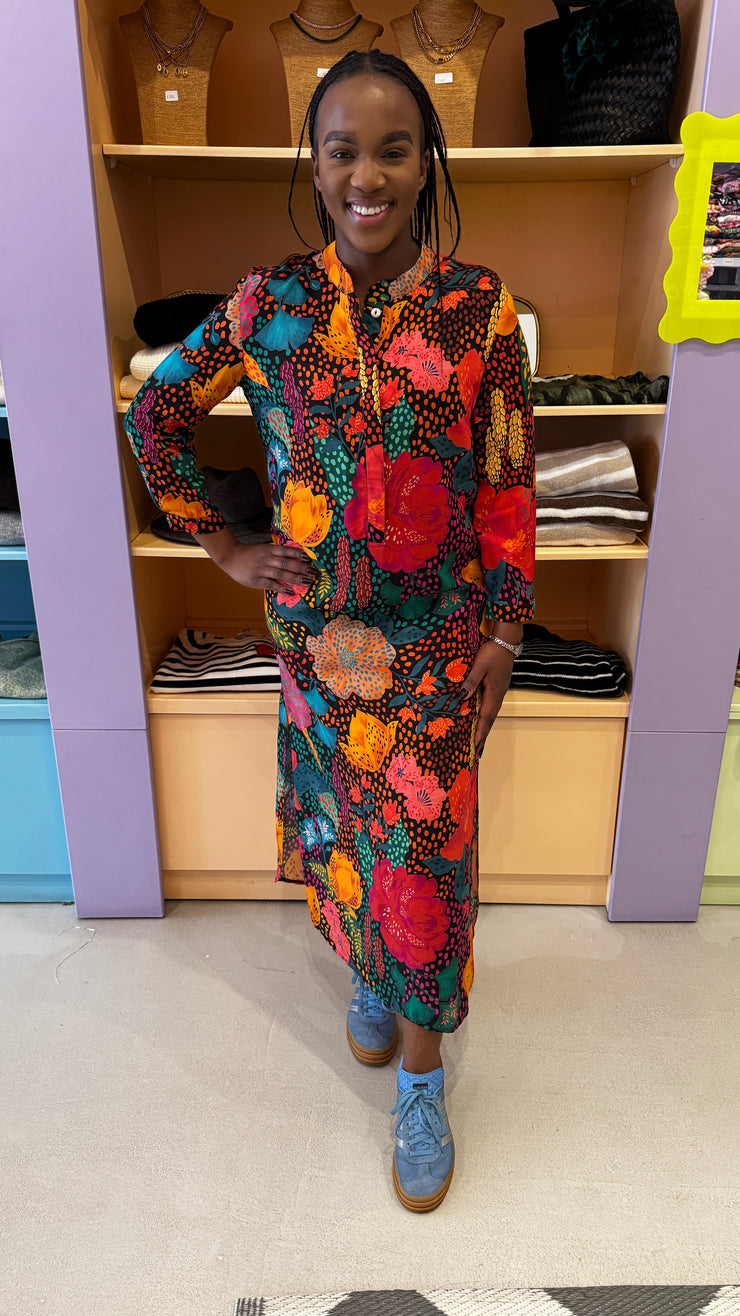 Meg Dress - Multi Colour Print - Elizabeth Summer