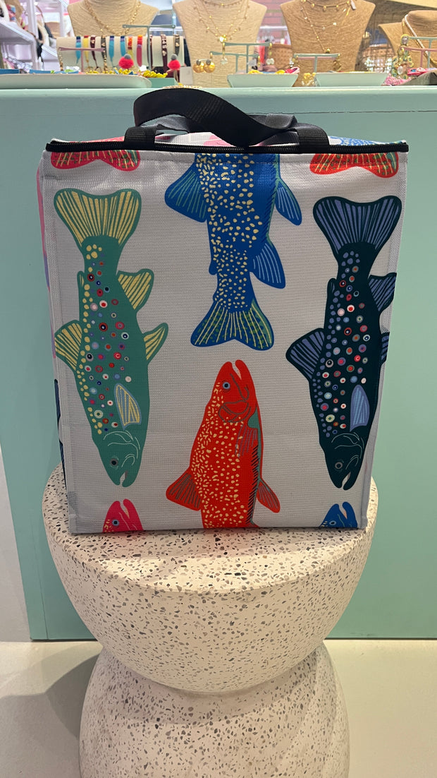 Cooler Bag - Large - Colourful Fish - Elizabeth Summer