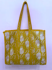 Quilted Bag - Tiger - Yellow - Elizabeth Summer