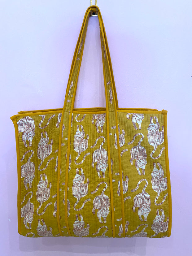 Quilted Bag - Tiger - Yellow - Elizabeth Summer