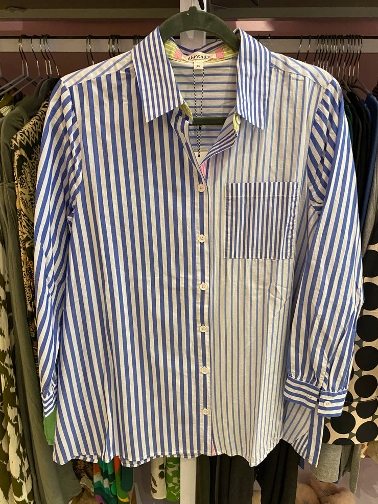 Threadz - Summer Stripe Shirt - Blue