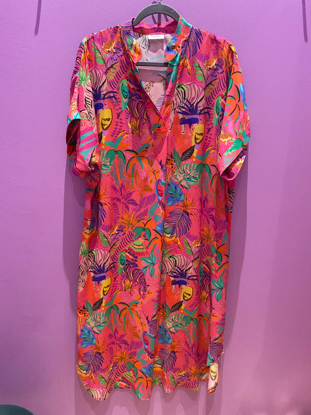 Majorca Dress - Tropical Print