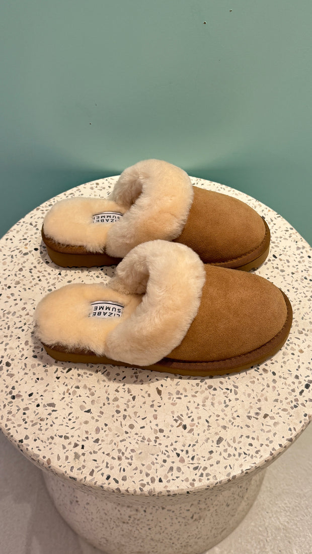 Natural Adult Slippers: Plain