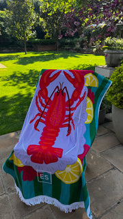Beach Towel - Lobster - Elizabeth Summer