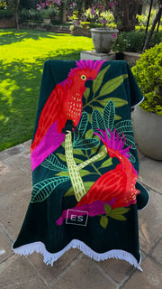 Beach Towel - Cockatoo - Elizabeth Summer