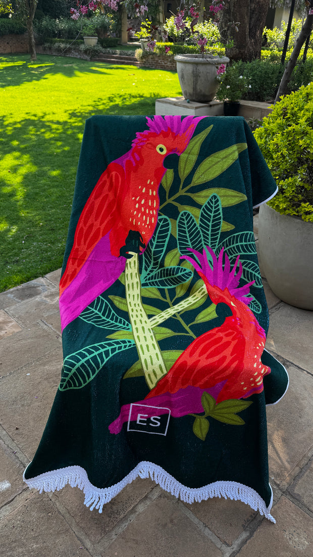 Beach Towel - Cockatoo - Elizabeth Summer