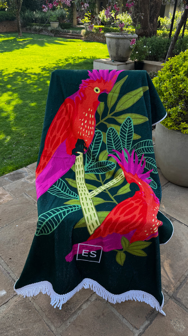 Beach Towel - Cockatoo - Elizabeth Summer